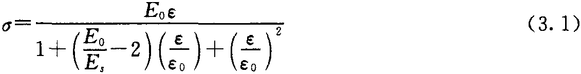 3.3 混凝土本構(gòu)模型